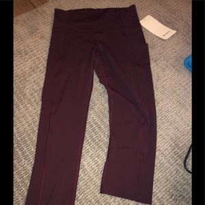New fast free crop 19 lululemon size 6